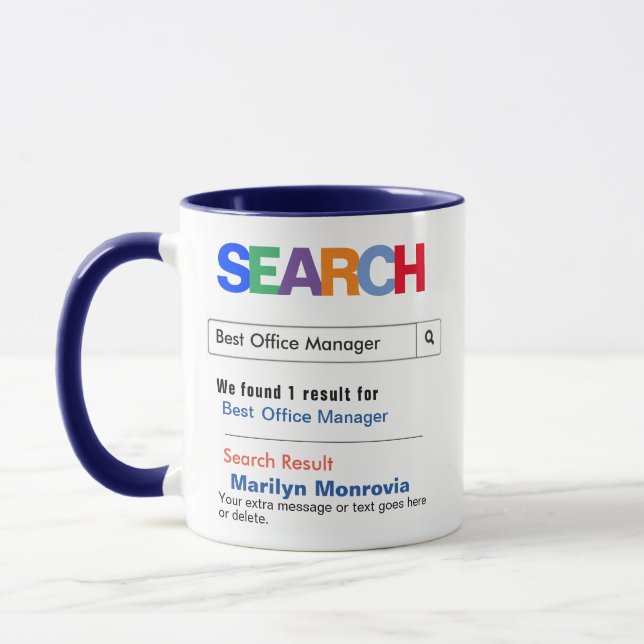 Taza Funny Best Office Manager (Izquierda)