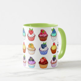 Taza Funny bicolour cupcake coffee mug