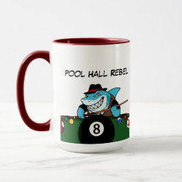 Taza Funny Billiards Pool Rebel Jumbo Coffee Mugs