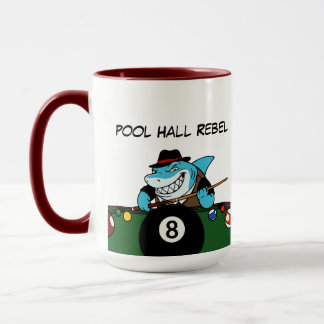 Taza Funny Billiards Pool Rebel Jumbo Coffee Mugs