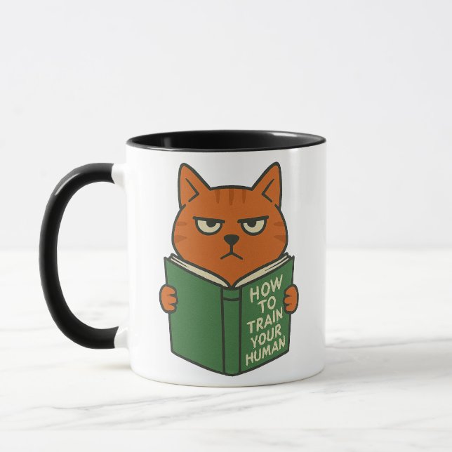 Taza Funny Book Lover Cat Mug Cat Mom Cat Dad (Izquierda)