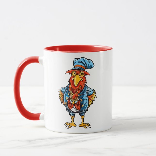 Taza Funny Bossy Personalizado Rooster (Izquierda)