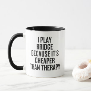 Taza Funny Bridge Player