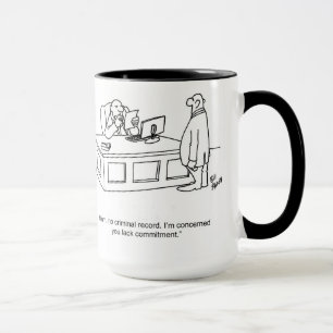 Taza Funny Business Hiring Required Mug