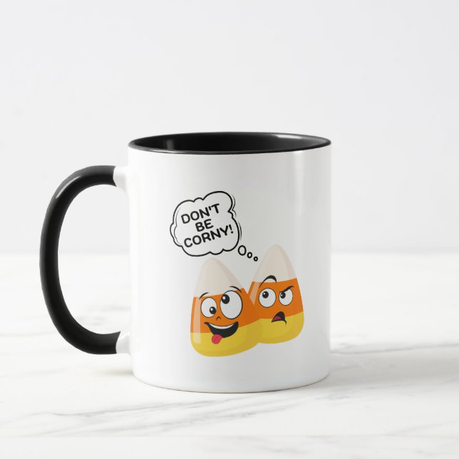 Taza Funny Candy Corn Cute Halloween Chiste (Izquierda)