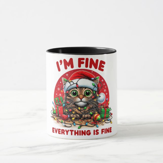 Taza Funny Cat Navidades (Centro)