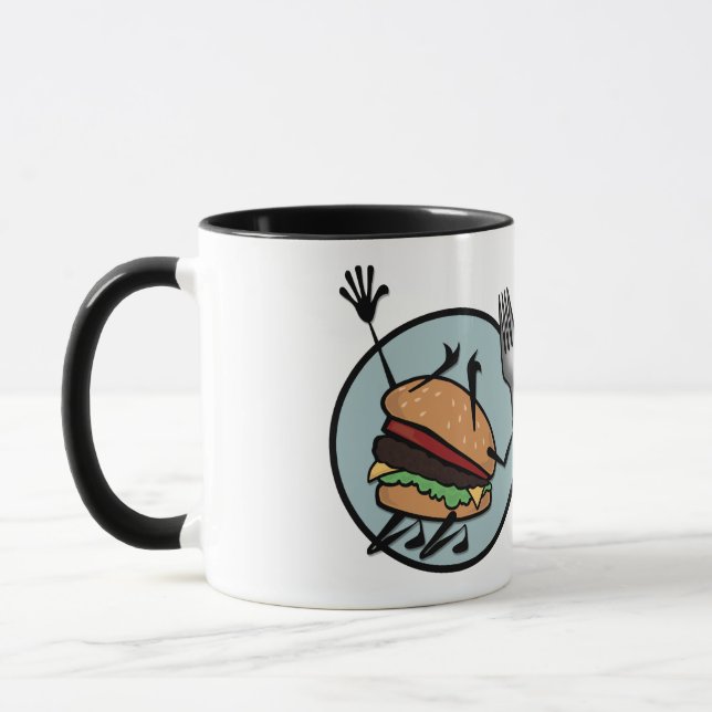 TAZA FUNNY CHEESEBURGER RINGER MUG (Izquierda)