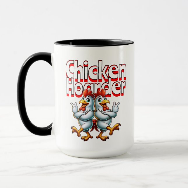 Taza Funny Chicken Hoarder (Izquierda)