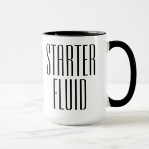 Taza Funny Coffee Starter Fluid
