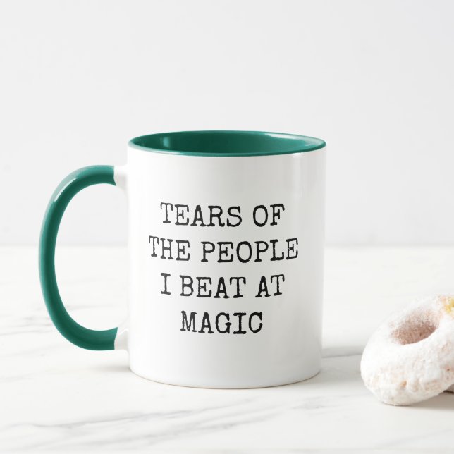 Taza Funny Competitive Magic Card Game (Con donut)