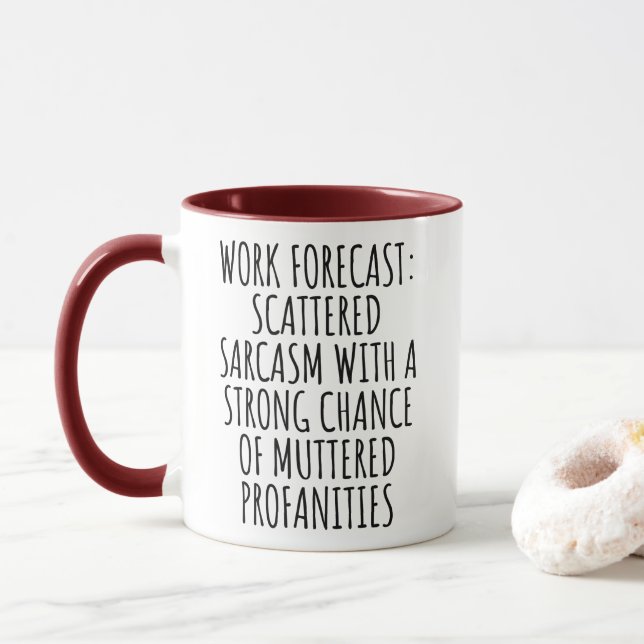 Taza Funny Coworker Gift No Crisis Allowed Funny Work  (Con donut)