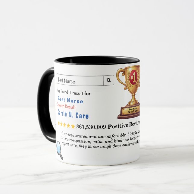 Taza Funny Custom Best Dad (Anverso izquierdo)