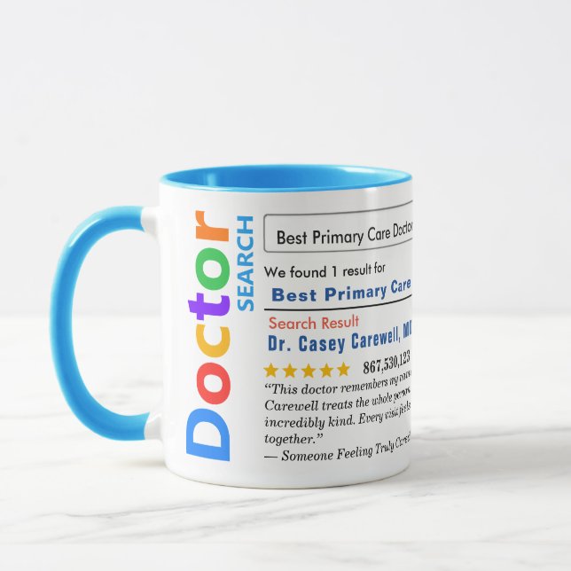 Taza Funny Custom Best Doctor (Izquierda)