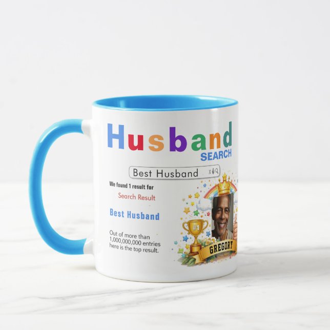 Taza Funny Custom Best Husband Search (Izquierda)