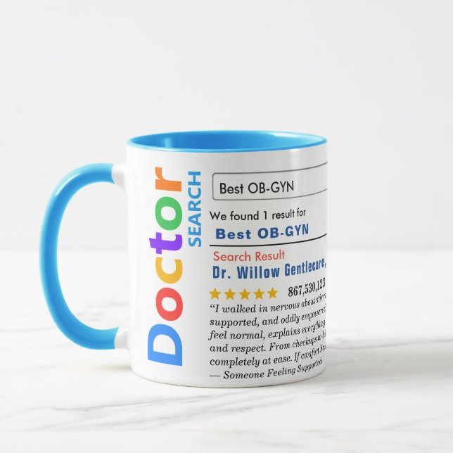 Taza Funny Custom Best OBGYN Specialist (Izquierda)