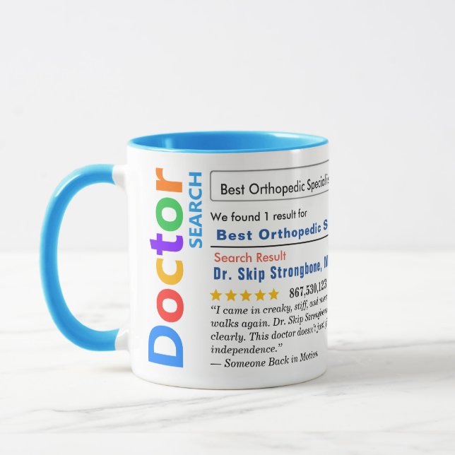 Taza Funny Custom Best Orthopedic Specialist (Izquierda)