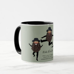 Taza FUNNY Dancing RABBI personalizado con texto