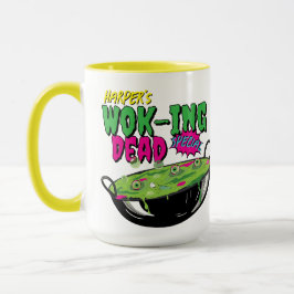 Taza Funny Divertido Personalizado Wok-ing Dead Especia