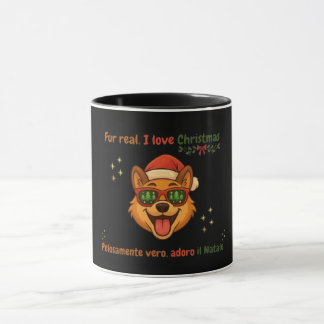 Taza Funny Dog Christmas Mug – Bilingual Gift