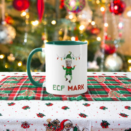 Taza Funny elf coffee mug with your customizable face