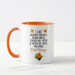 Taza Funny Fall 2024 Noviembre Elecciones Pro-Harris