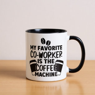 Taza Funny favorita oficina sarcástica de Coworker