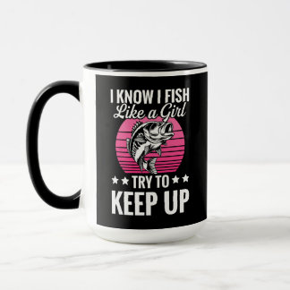 Taza Funny Fishing Themed