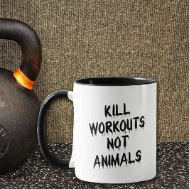 Taza Funny Fitness mata a los entrenamientos, no a los 
