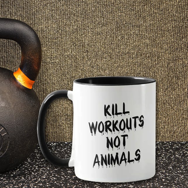 Taza Funny Fitness mata a los entrenamientos, no a los  (Subido por el creador)