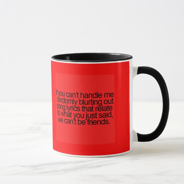 TAZA FUNNY FRIENDSHING CITA A RANDOMENTE BURLANDO A LYR (Derecha)