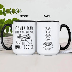 TAZA FUNNY GAMER PARECIÓ COMO UN PAPÁ NORMAL SÓLO MUCHO