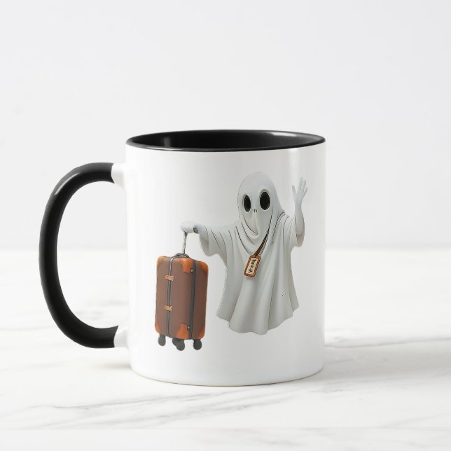 Taza Funny Ghost Travel  (Izquierda)