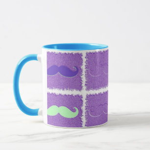 Taza Funny Girly Mustache 4