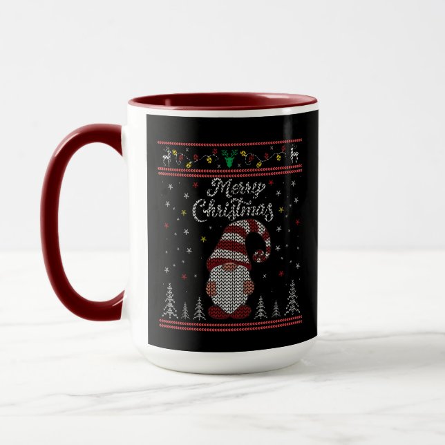 Taza Funny Gnome Merry Christmas (Izquierda)