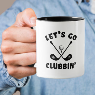 Taza Funny Golf Club Humor Moderno Deportes Golfer Negr