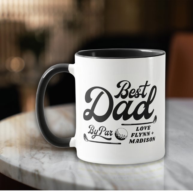 Taza Funny Golfer Mejor Papá Por Foto De Par | Día del  (Subido por el creador)