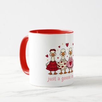Taza Funny Goose Valentines Womens 