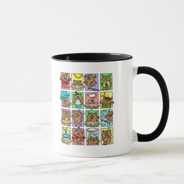 Taza Funny Groundhog Day Personalizados (Derecha)