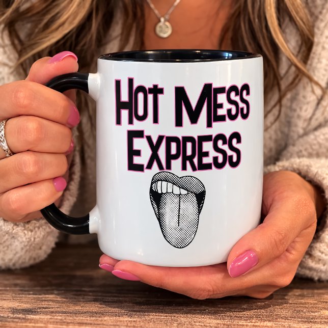 Taza Funny Hot Mess Express (Subido por el creador)