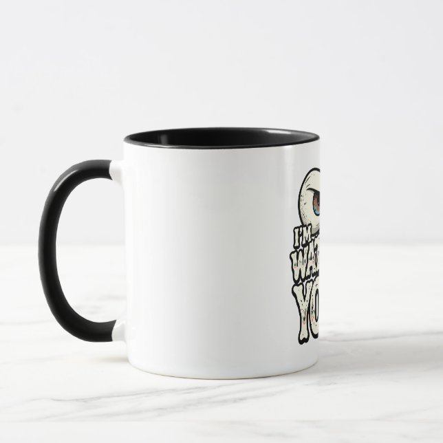Taza Funny "I'M WATCHING YOU" Retro Eyes Coffee Mug - O (Izquierda)