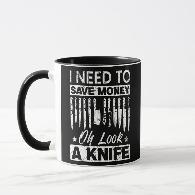 Taza Funny Knife For Men Women Collectible Knives (Izquierda)