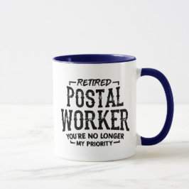 Taza Funny Mailman, jubilado de trabajador postal retir