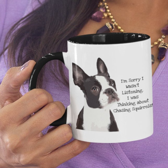 Taza Funny Mascota de citas para perros de Boston Terri (Subido por el creador)