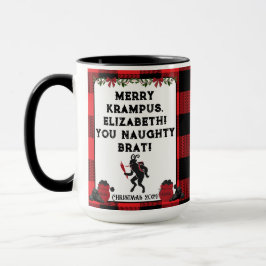 Taza Funny Merry Krampus Navidades Personalizados perso