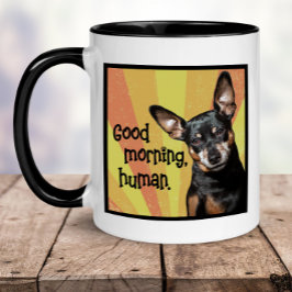 Taza Funny Min Pin Mug - Buenos Días, Humano