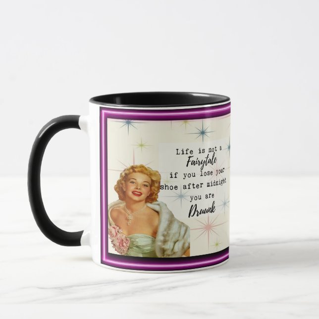 Taza Funny Mug Coffee Best Friend Gift "Fairytale" (Izquierda)