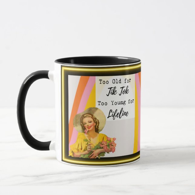 Taza Funny Mug Coffee Best Friend Gift "Tik Tok" (Izquierda)