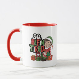 Taza Funny Navidades del ELF mañana Stocking Stuffer
