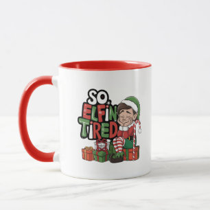 Taza Funny Navidades del ELF mañana Stocking Stuffer