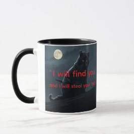 Taza Funny Ninja Cat Meme Customizable Coffee Mug
